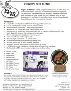 Knight's Beef Blend for Dogs-Product Information (preview)