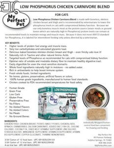 Low Phosphorus Chicken Carnivore Blend for Cats - Product Information (preview)