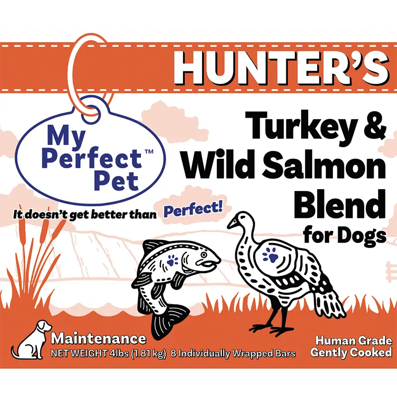 Hunter's Turkey and Wild Salmon Blend for Dogs, My Perfect Pet Food